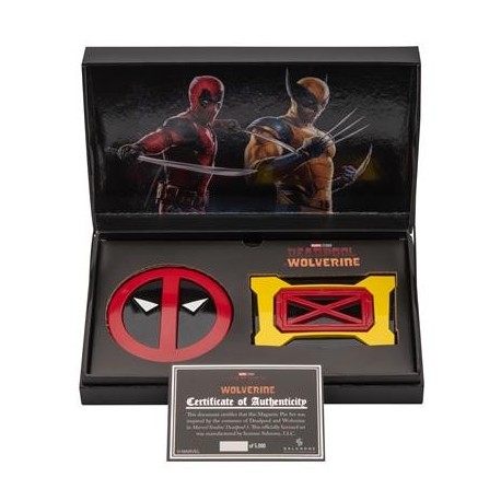 Set Pins Marvel Deadpool Y Lobezno Magneticos