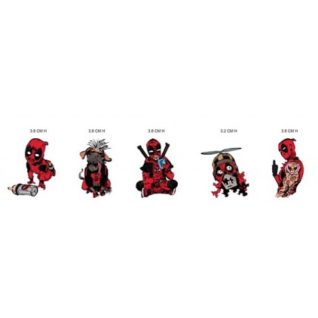Set De 5 Pins Marvel Deadpool