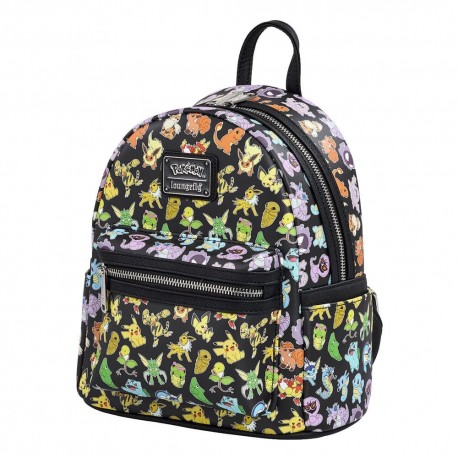 Pokemon by Loungefly Mochila Mini Multi Character All Over Print