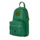 Bolso bandolera convertible Verde con cremallera amarilla Bambi