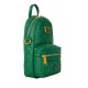 Bolso bandolera convertible Verde con cremallera amarilla Bambi