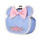 Bolso bandolera Minni Mouse cierre de beso y estampado de flores