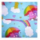Mini mochila osos amorosos con paraguas arcoiris