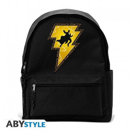 Mochila Negra Black Adam Logo Dc Comics