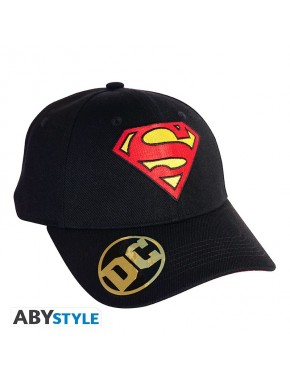 Gorra Dc Comics Logotipo De Superman Negro