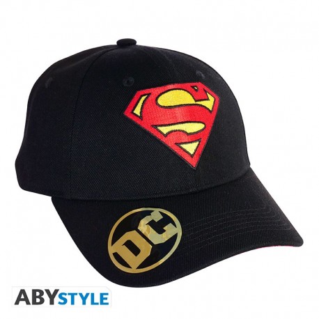 Gorra Dc Comics Logotipo De Superman Negro