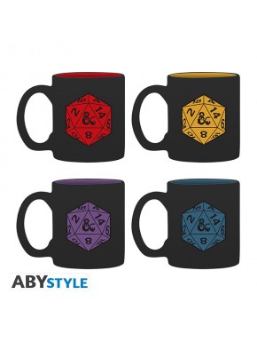 Dungeons & Dragons Juego 4 Tazas De Espresso D20