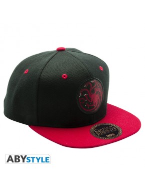 Gorra Juego De Tronos Snapback Targaryen Negra Y Roja
