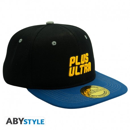 Gorra My Hero Academia Snapback Negra Y Azul Plus Ultra