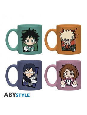 My Hero Academia Set 4 Tazas Espresso Chibi