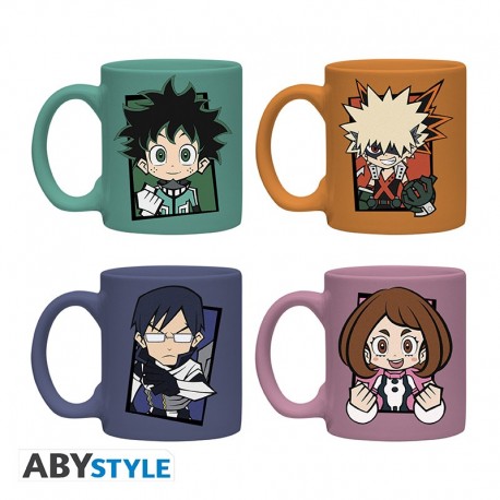 My Hero Academia Set 4 Tazas Espresso Chibi
