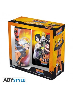 Naruto Shippuden Set De Regalo Taza Vaso Y Cuaderno