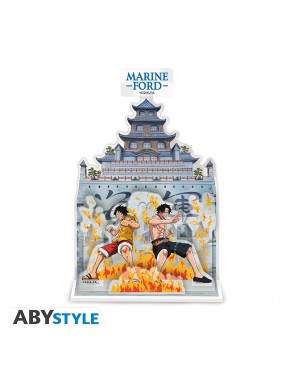 One Piece Figura Acryl® Diorama Marineford