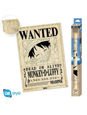 Póster De Pergamino De One Piece Se Busca Luffy