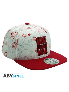 Gorra One Punch Man Snapback Beige Y Rojo