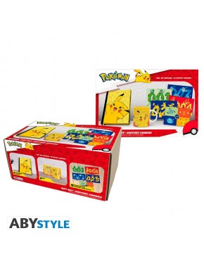 Pack Regalo Taza Cuaderno Y Postales Pikachu Pokemon