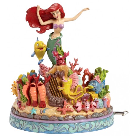 Figura con música Disney La Sirenita Jim Shore 20 cm Under The Sea