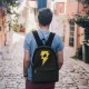 Mochila Negra Black Adam Logo Dc Comics