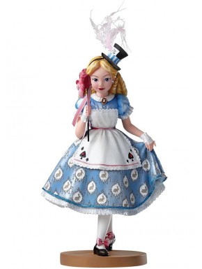 Figura Disney Showcase Alicia con Máscara Cheshire 18 cm