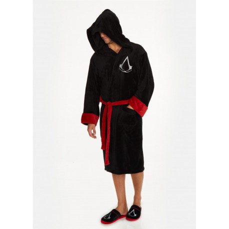 Bathrobe fleece Assassin's Creed white