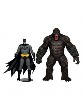 DC Justice League Monsterverse DC Multiverse Pack de 2 Figuras Batman & Kong 29 cm