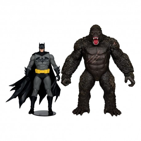 DC Justice League Monsterverse DC Multiverse Pack de 2 Figuras Batman & Kong 29 cm