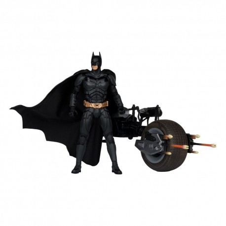 The Dark Knight DC Multiverse Figura con Vehículo Batman & The Batpod 18 cm