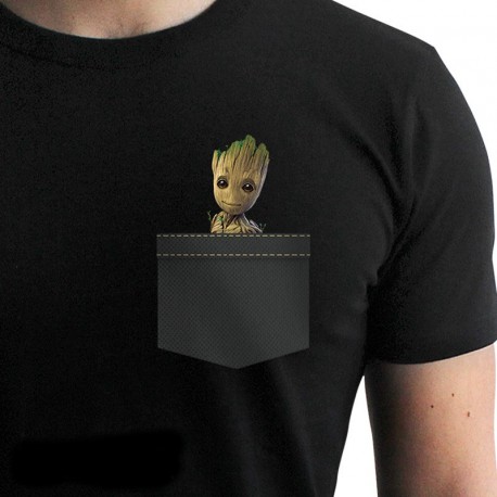 T-shirt Groot in pocket