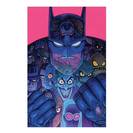 DC Comics Litografia Batman & The Rogues Gallery 41 x 61 cm - sin marco