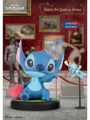 Lilo & Stitch Figuras Mini Egg Attack Stitch Art Gallery Series Stitch and Scrum 8 cm