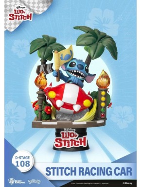 Disney: Lilo & Stitch - Stitch Racing Car PVC Diorama