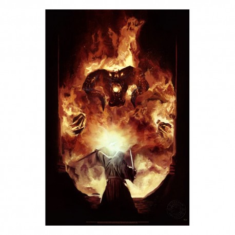 El Señor de los Anillos Litografia The Flame of Anor 46 x 61 cm - sin marco