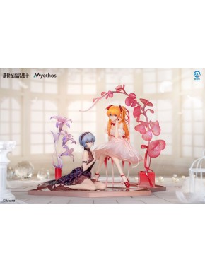 Evangelion Estatua PVC 1/7 Rei Ayanami & Asuka Shikinami Langley: Whisper of Flower Ver. Set