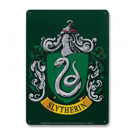 Harry Potter Placa de Chapa Slytherin 15 x 21 cm