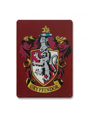 Harry Potter Placa de Chapa Gryffindor 15 x 21 cm
