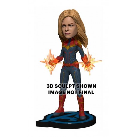 Vengadores: Endgame Cabezón Head Knocker Captain Marvel 20 cm