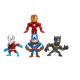Avengers Pack de 4 Figuras Nano Metalfigs Diecast 6 cm