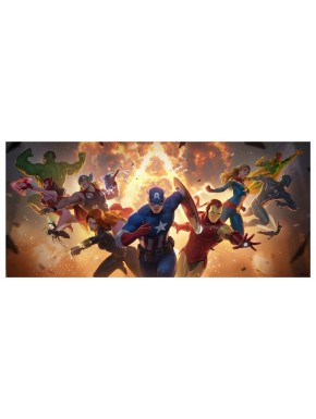 Marvel Litografia The Avengers Assemble 71 x 33 cm - sin marco