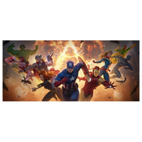 Marvel Litografia The Avengers Assemble 71 x 33 cm - sin marco