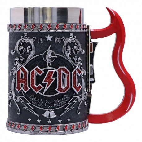 Jarra ACDC Back In Black para fans del rock