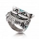 Anillo Plata Gato Cheshire Alicia Disney