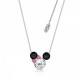 Colgante oro blanco y Swarovski Minnie Mouse Disney