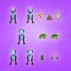 Tortugas Ninja PAck de 5 Figuras Ultimates Mousers 8 cm