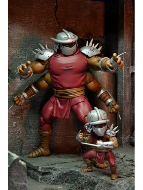 Tortugas Ninja (Mirage Comics) Figura Shredder Clone & Mini Shredder (Deluxe) 18 cm