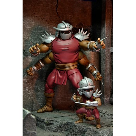 Tortugas Ninja (Mirage Comics) Figura Shredder Clone & Mini Shredder (Deluxe) 18 cm
