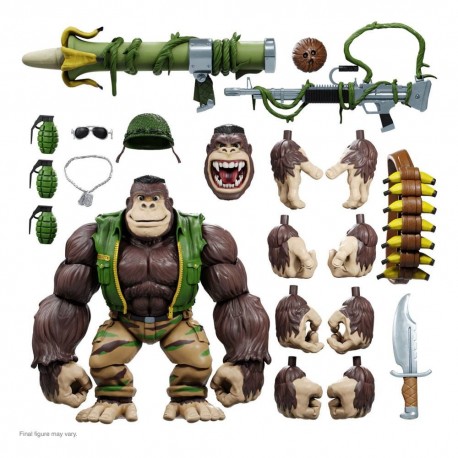 Tortugas Ninja Figura Ultimates Guerrilla Gorilla 20 cm