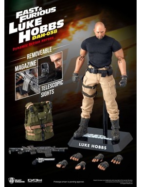 Fast & Furious Figura Dynamic 8ction Heroes 1/9 Luke Hobbs 21 cm