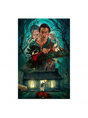 Evil Dead 2 Litografia Ash Williams 46 x 61 cm - sin marco