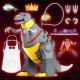 Transformers Figura Ultimates Grimlock (Dino Mode) 23 cm