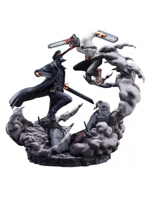 Chainsaw Man Estatua Super Situation Figure Chainsaw Man vs. Samurai Sword 26 cm